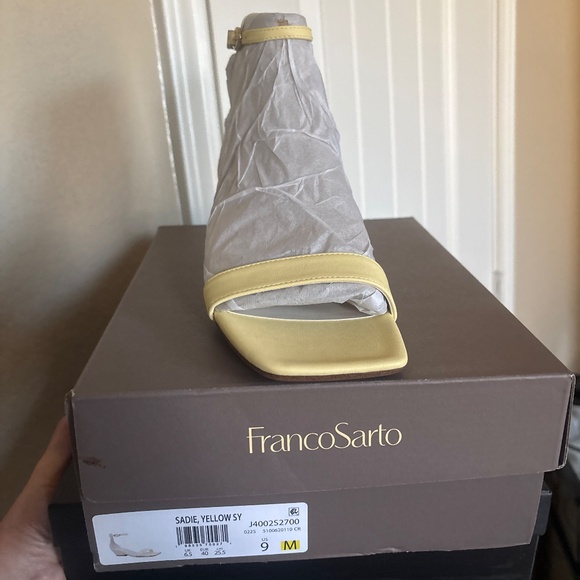 Franco Sarto Women's Soft Yellow Heels - Picture 8 of 9